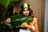 Silk sleep mask, "Avocado" color & 365 STUDIO