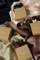 Шовкова наволочка, колір "Кава"