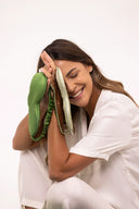 Silk sleep mask, "Avocado" color & 365 STUDIO