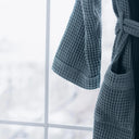 Сет халат із текстурної бавовни та рушник "Морська хвиля"