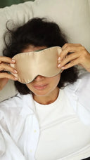 Шовкова маска для сну, колір "Піщаний"