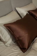 Шовкова наволочка, колір "Кава"