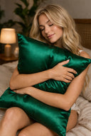 Шелковая наволочка «Темно – зеленый» - 365 STUDIO