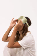 Silk sleep mask "Green pear" 365 STUDIO