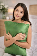 Шелковая наволочка «Зеленая груша» - 365 STUDIO