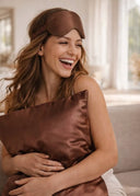 Шовкова наволочка, колір "Кава"