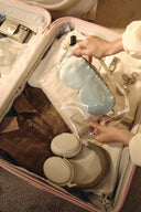 Маска для сну шовкова, колір "Блакитна димка"