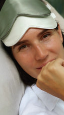 Silk sleep mask "Creamy"