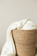 Plaid - Solid "Milk" Throw