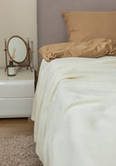 Plaid - Solid "Milk" Throw