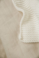 Plaid - Solid "Milk" Throw