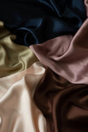 Шовкова наволочка, колір "Кава"