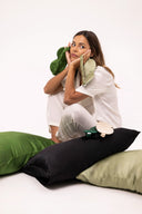 Silk sleep mask, "Avocado" color & 365 STUDIO