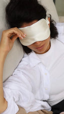 Silk sleep mask "Creamy"