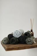 Вафельное полотенце "Насыщенное зеленое"