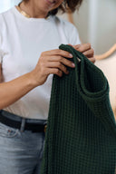 Waffle towel "Rich Green"