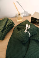 Waffle towel "Rich Green"