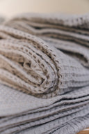 Вафельное полотенце "Серый"