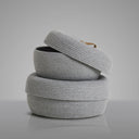 Набір органайзерів з бавовни "світло-сірий"  2 шт.