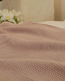 Плед - покривало однотонний "Пудровий" 