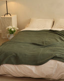 Плед - покривало однотонний "Зелений чай"