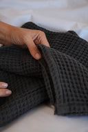 Waffle towel "Graphite"