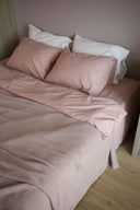 Плед - покривало однотонний "Пудровий" 