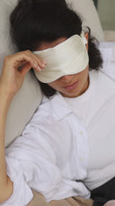 Silk sleep mask "Creamy"