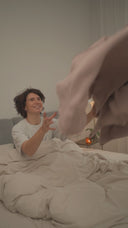 Fleece Blanket - Solid Color "Powder Pink"