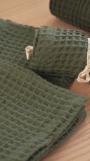 Waffle towel "Rich Green"