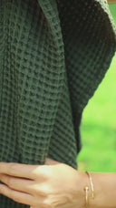 Waffle towel "Rich Green"